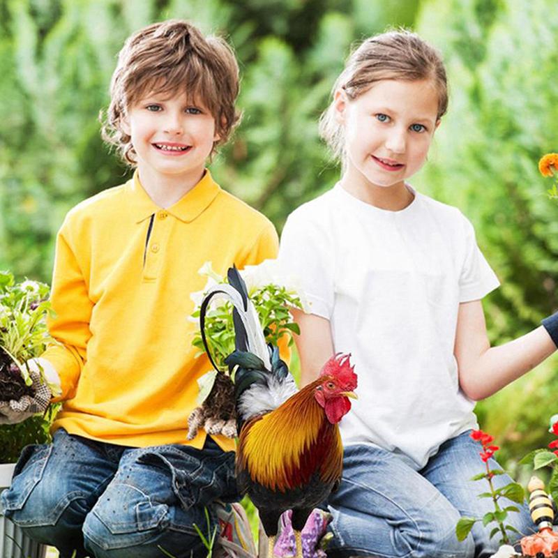 Garden Rooster Statue Chicken Sculpture For Yard Decor Weatherproof Hen Figurine For Patio Backyard Home Outdoor Decoration