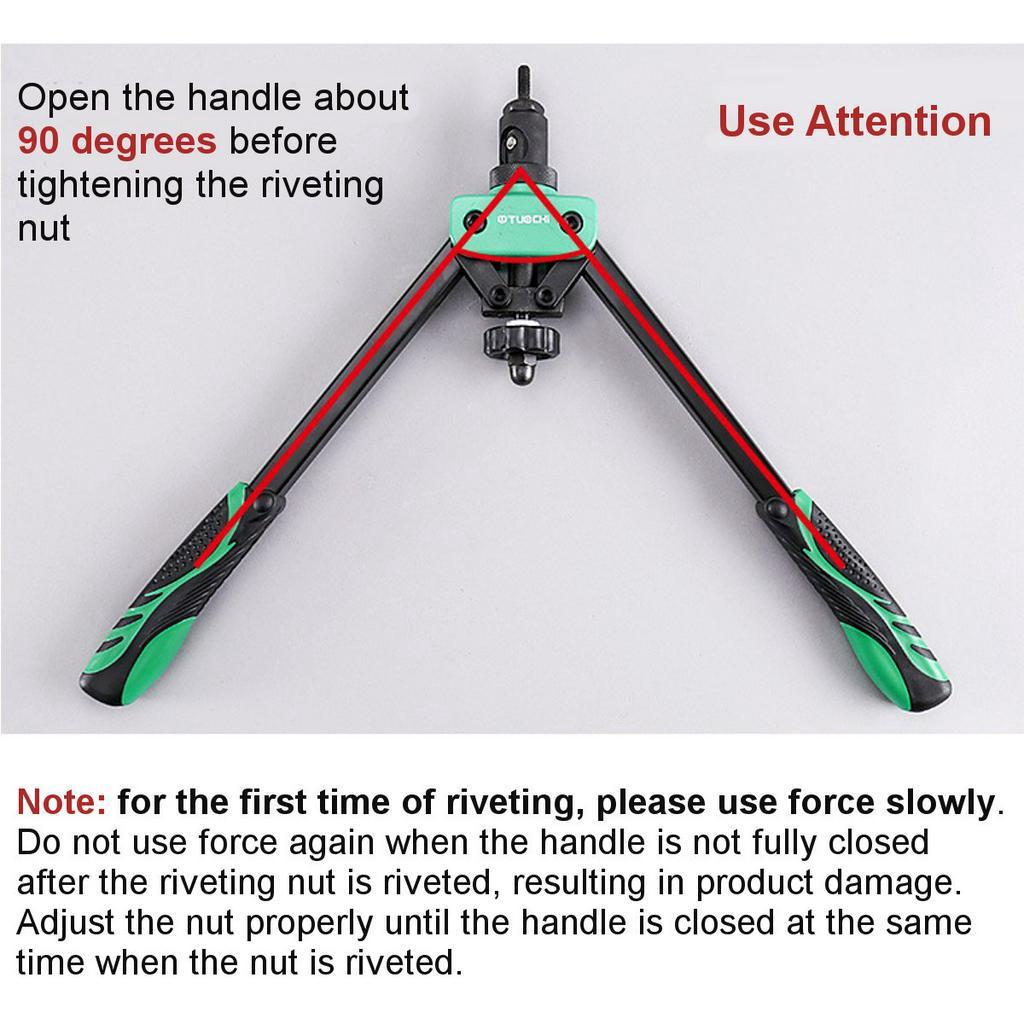 M3-M8 Riveter Tools Set 13'' Riveter Guns Nut Hand Riveting Kit Nutsert Insert Rivnut Accessories DIY Hand Tool Sets Repair Tool