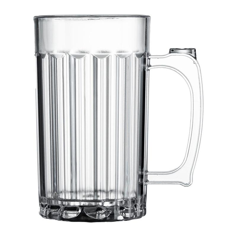 Acrylic Beer Cup Household Mug Mugs Drinking Glasses Handles Milk Coffee Juice Water Cup Barware Drinkware For Home Party Bar Ka