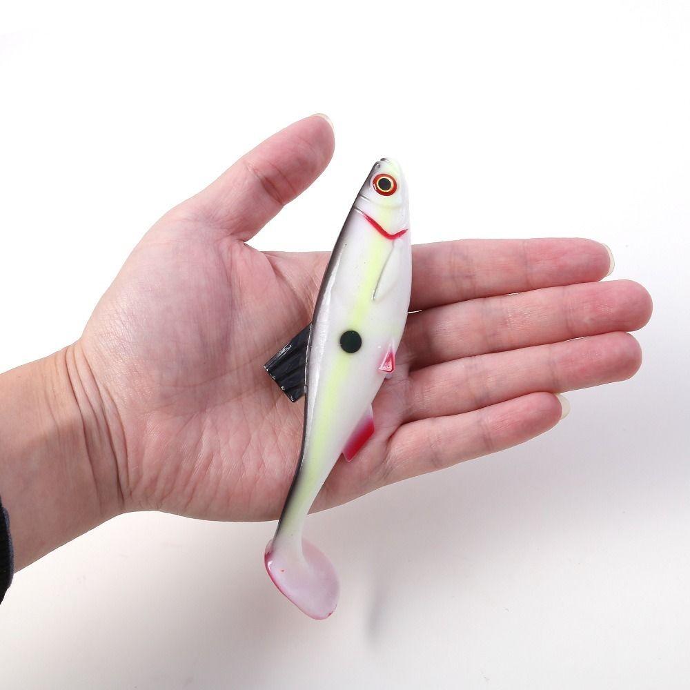 3D Eyes Artificial Swimbait T Tail Fishing Tackle Portable Simulated Fake Bait  Sea Fishing