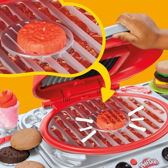 PlayDoh Délices Grillés BBQ Factice, Coffret De Pâte À Modeler Avec Sons Et Lumières, 17 Accessoires, Loisirs Créatifs, Dès 3 Ans