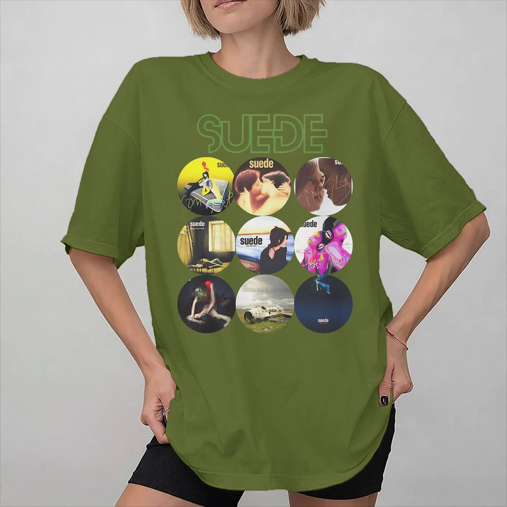 Suede rock band Tee Shirt for Unisex Women Gift Idea T Shirts 100 Cotton Clothes