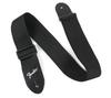 Fender 2-Inch Polyester Guitar Strap Silver Logo Black