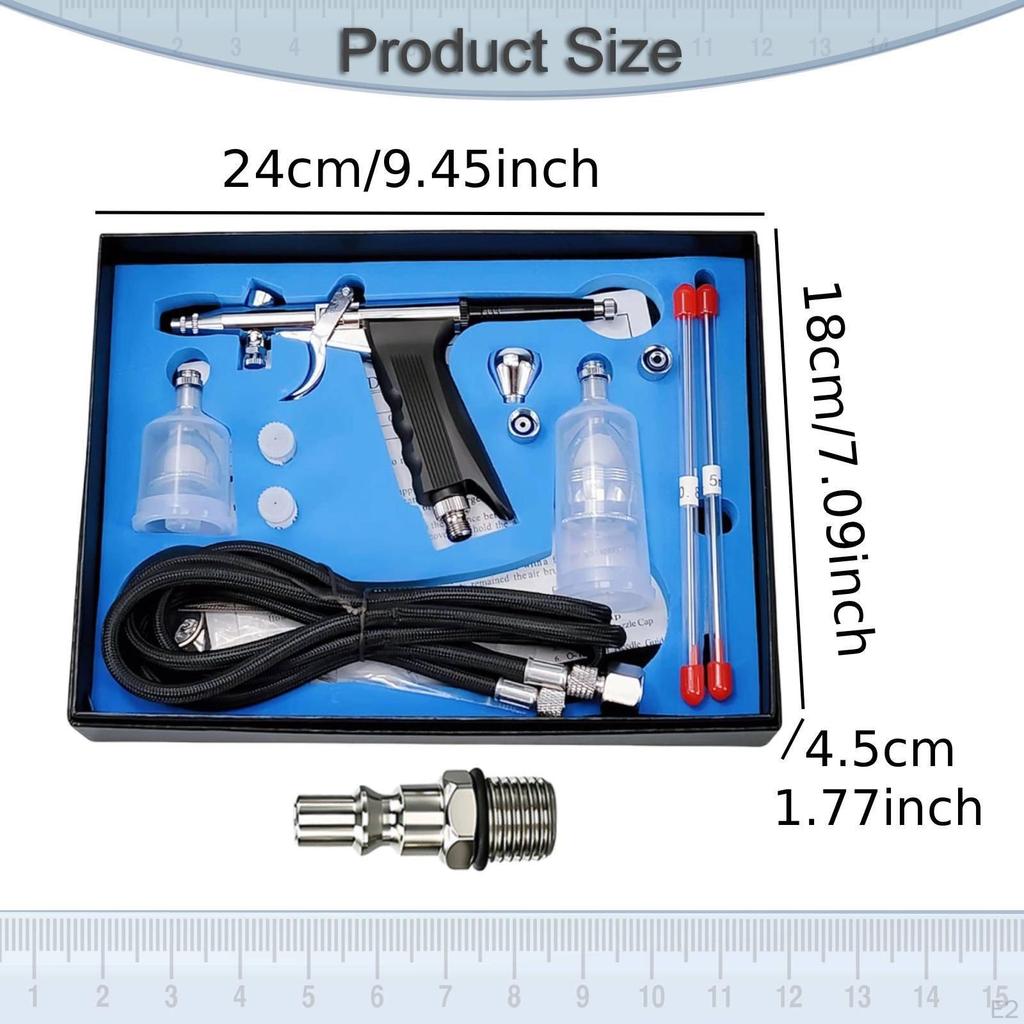 Airbrush Set Easy to Use for Model, Practical, Double Action Portable Air Brush Pen Spray