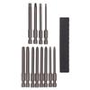 12Pcs/set 75mm Magnetic Screwdriver Bits 1/4inch Shank Non-slip Screwdriver For Power Tools Accessories