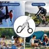 Multifunctional Folding Trauma Scissors Emergency Scissors with Cutter and Glass Breaker for Outdoor Camping Rescue Tools