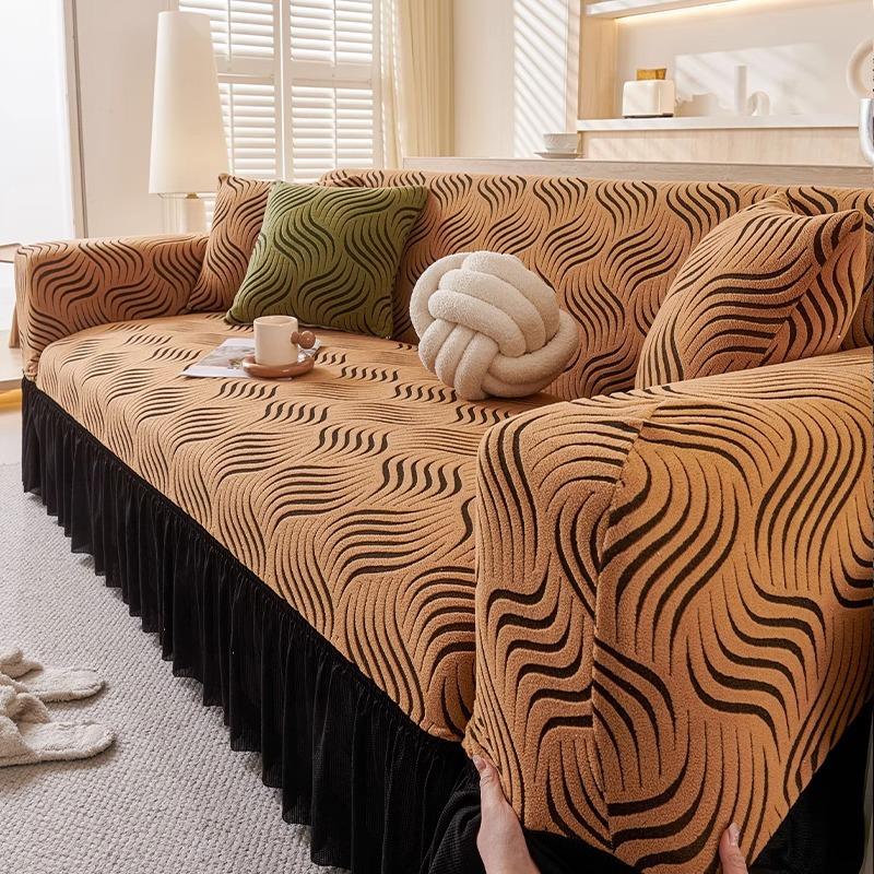 New Skirt Sofa Cover Single and Double All Inclusive Four season All in One Anti Cat Scratch Old Fashioned Universal Cover