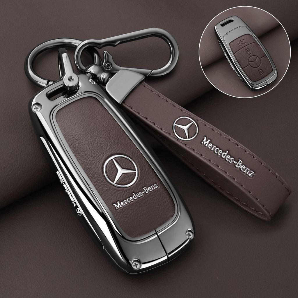 2025 Neue Leder Auto Schlüsselhülle Abdeckung Für Mercedes Benz A C E G Klasse GLC CLE CLA GLB GLS W177 W205 W213 W222 X167 AMG Schlüssel Schale P