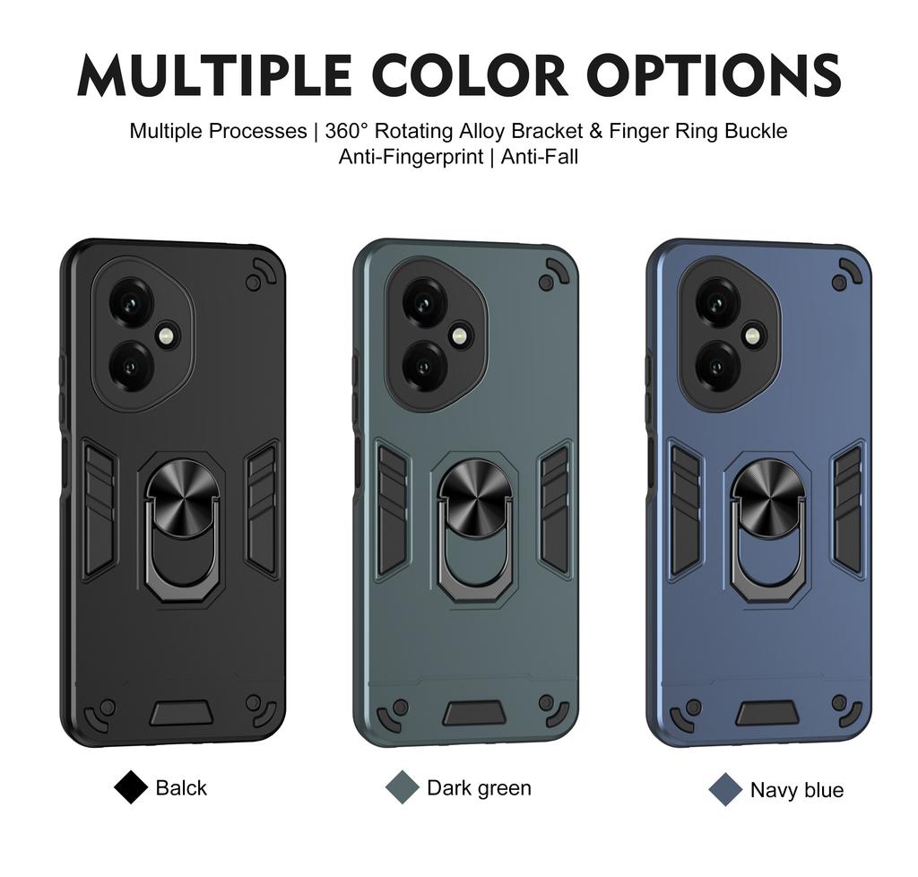 Nárazuvzdorné pouzdro Military Armor pro Honor 400 Pro 400 Lite 5G Ochranný kryt Stojan s kroužkem Fundas Coque