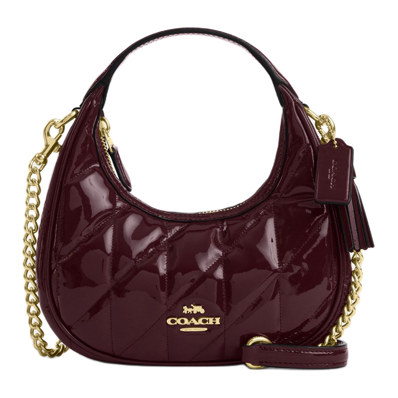 

Coach Carmen 20 Quilted Design Leather Tote Bag Small Women handbags Deep-Burgundy CCE59-IMORX Gift Box Set (Basic Set+Yellow Box)