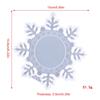 Photo Frame Decoration Silicone Mold Snowflake Mirror Epoxy Mold Resin Casting Pendant Mold Suitable for Diy Crafts