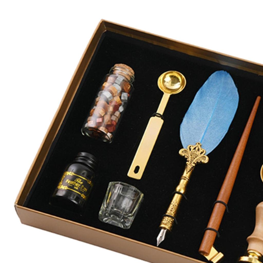 Feather Pen Set, Includes The Nibs and Kit, Suitable for use by All Ages, from Beginner to