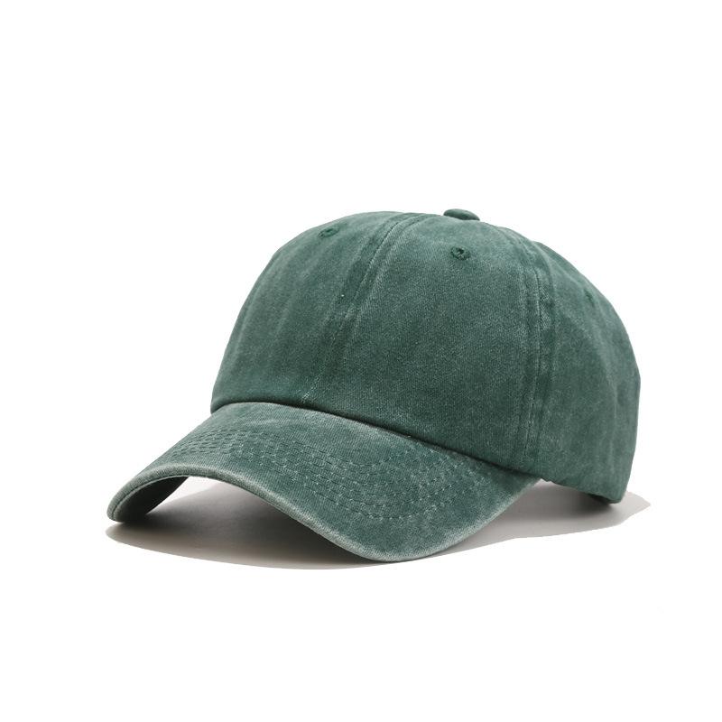 Retro Solid Color Washable Baseball Cap Summer New Women Men Hats Sunscreen Hats Cotton Outdoor Sport Running Visor Casual Cap