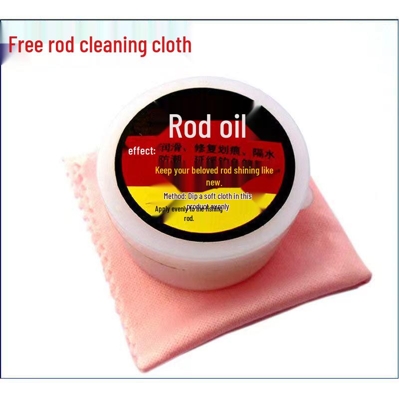 Fishing Rod Wax & Maintenance Oil: Protective Coating for Fishing Rods - Liquid & Solid Formulation