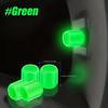 4-Piece Luminous Valve Lever Cover, GM Fluorescent Car Tire Valve Lever Cover, Bicycle Tire Valve Lever Luminous Cover