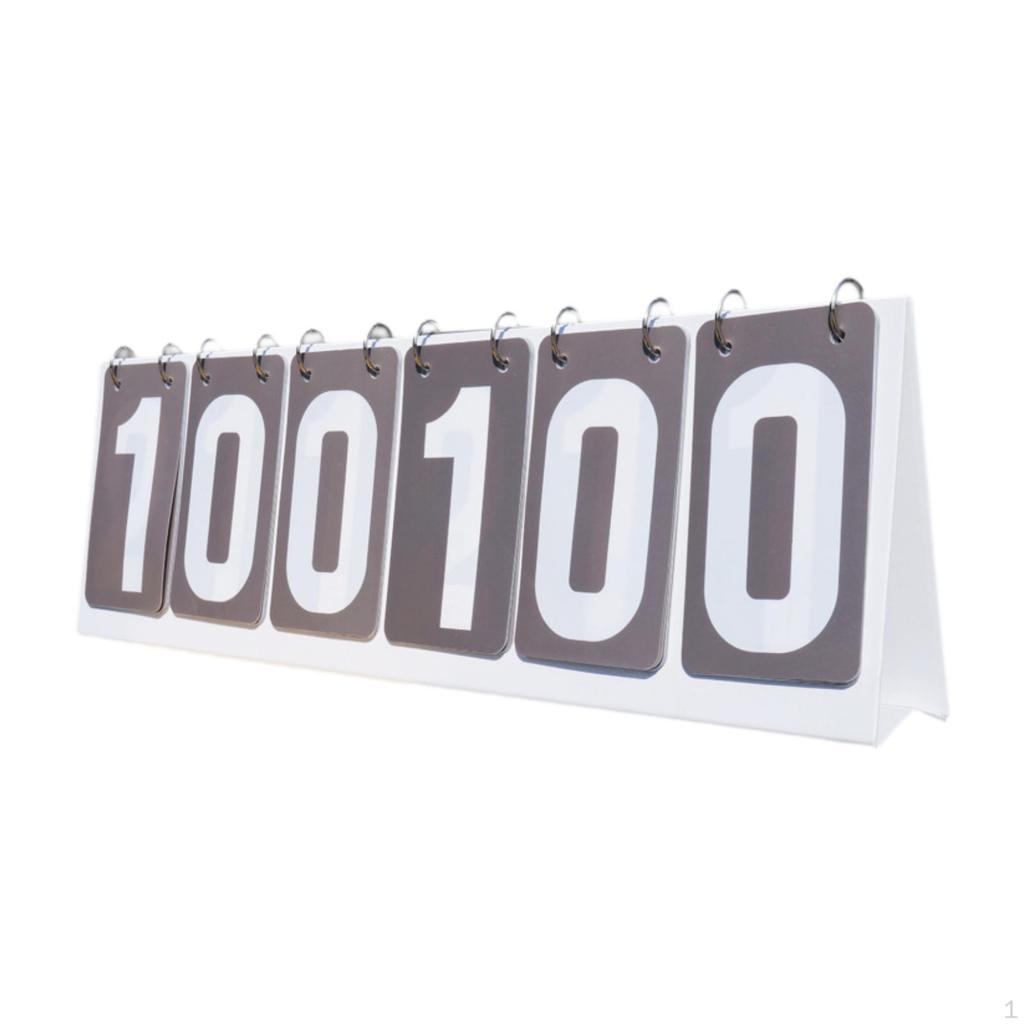 For Sports with 6 Digits Display, Table Score Flipper Soccer And Volleyball