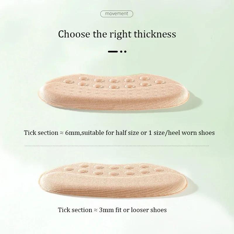 4Pcs Shoe Pads for High Heels Pain Relief Anti-wear Cushion Heel Protectors Shoes Sticker Foot Care Liner Grip Insole Insert Pad