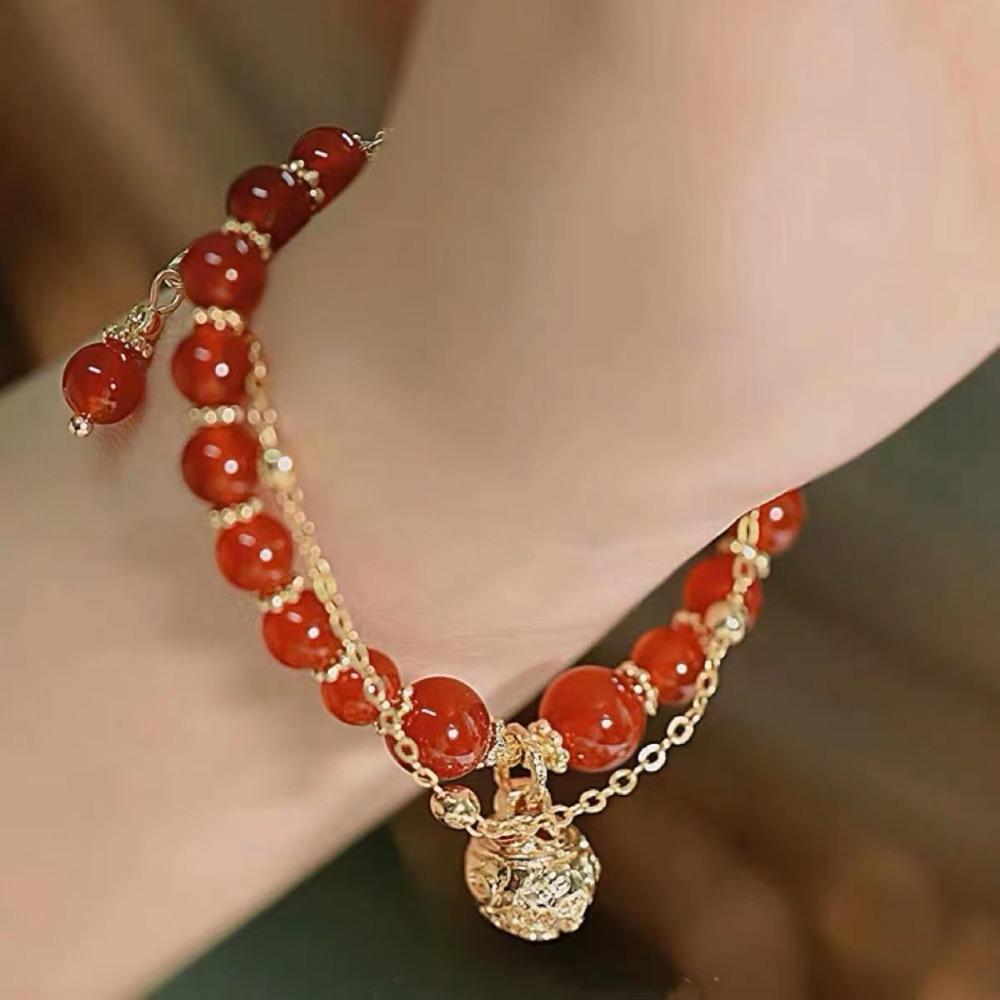 Imitation Hetian Yutu Fu Brand Bracelet Women's Design High-value Bracelet Girlfriend Gift