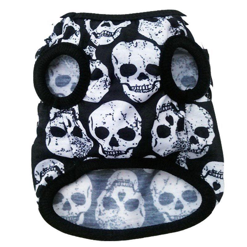 Premium Quality Halloween Pet Vest For Dogs With Stylish Skull Patterns