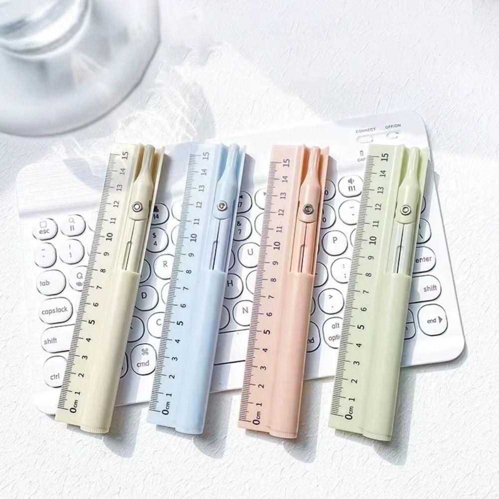 3-in-1 Drawing Ruler Dual-purpose Compass Ruler Set Office Accessories Compass Pen  Drawing Tools