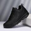 Autumn Winter Sneakers Women Soft Sole Non Slip Black Leather Sneakers Women Casual Shoes Lace Up Waterproof Women's Sport Shoes