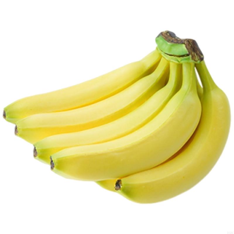 דגמי בננה מלאכותיים סימולציה ריאליסטית קישוט פירות לבית קישוט חתונה ותצוגה בחלון ראווה