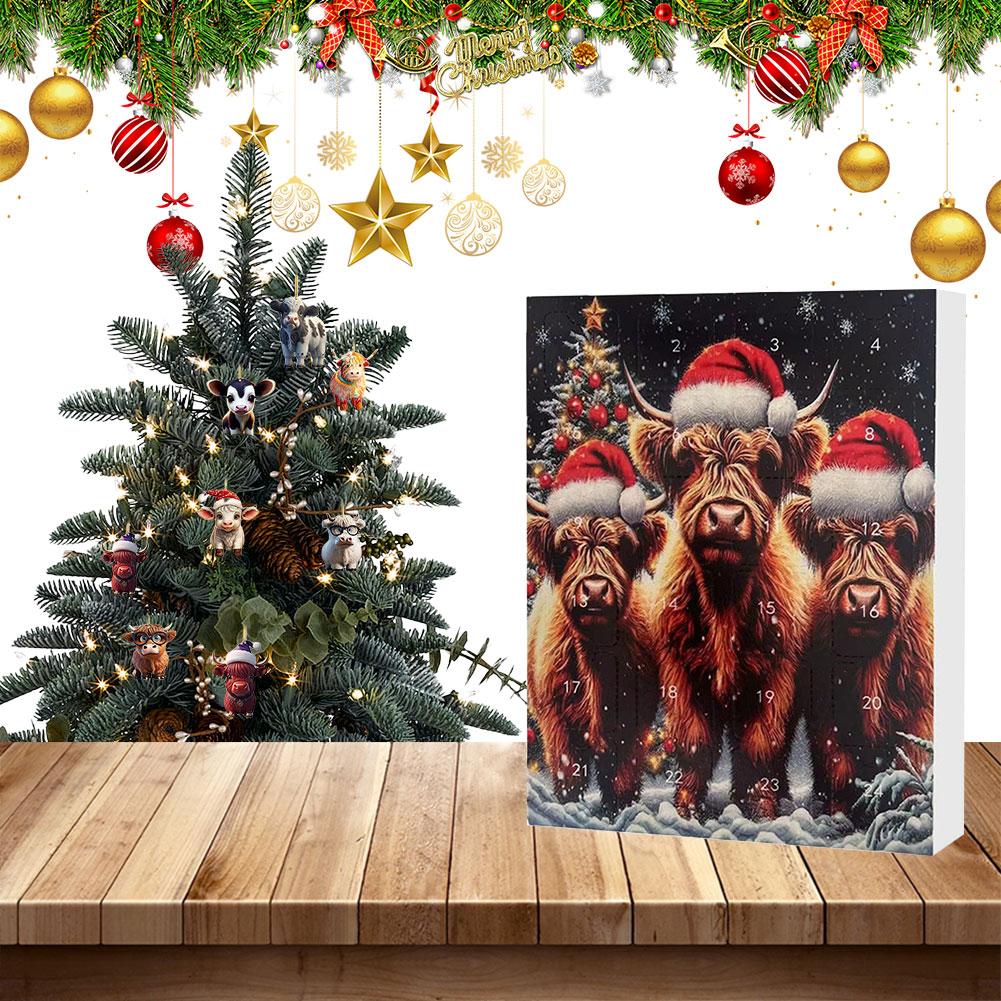 thumbnail image 2 of COUNTDOWN MARK GEMMEL Highland Cow Advent Calendar 2025, 24 Days 2D 2 of 13