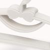 10PCS Kids Storage Hangers Plastic Thicken Bow Knot Coat Drying Hanger for Toddler Baby White