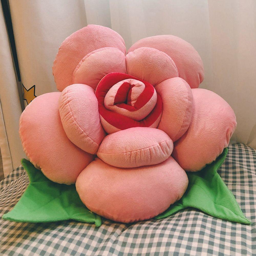INS Style Throw Pillows 3D Cushion Exquisite Rose Pillows  Home Decor