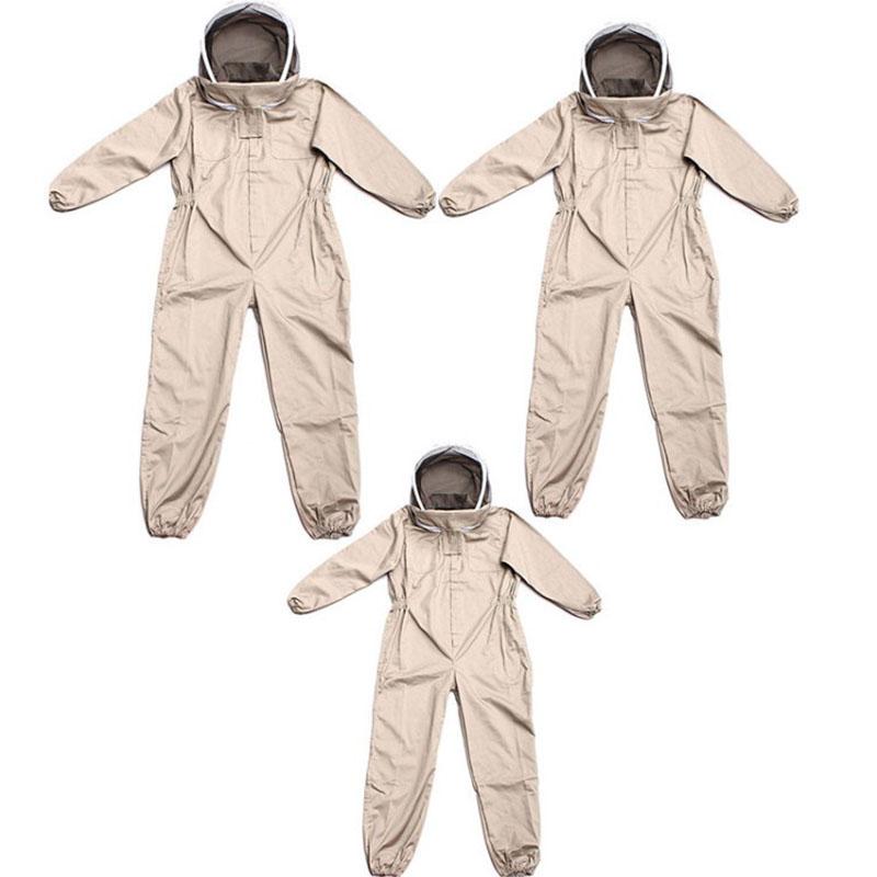 Apicoltura Polycotton A Prova di Api Abbigliamento Protettivo Tuta Completa da Apicoltore Fattoria Unisex Tenuta di Sicurezza Guanti Velo Cappuccio Apiario