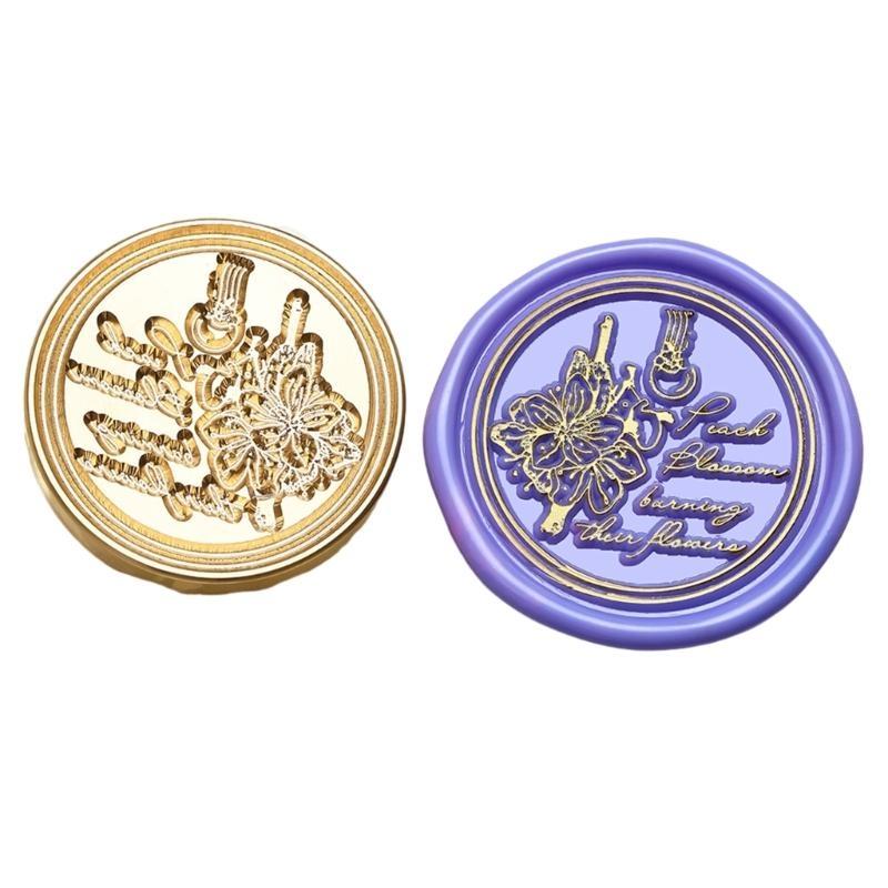  Scrapbooking Theme Wax Seal Stamp Head for Sealing Wedding Invitations Appreciation Card Envelope Party Invitation
