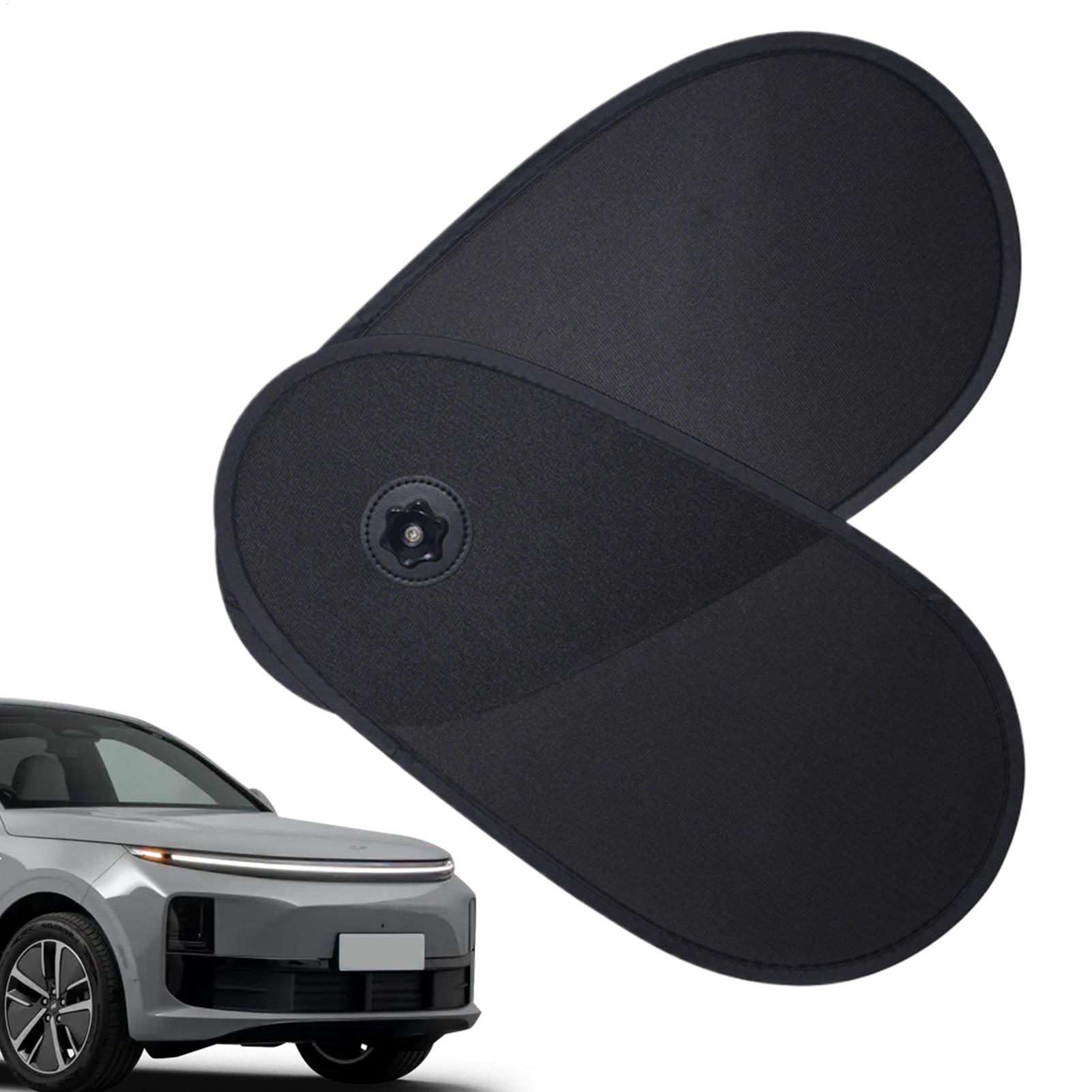 

Car Side Window Sun Shade Car Side Sun Shade With Rotatable Design Privacy Removable Strong Suction Foldable Blocker For Vehicle чорний