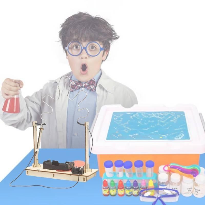 Kreatives DIY Crossfire Handgemachtes Wissenschaftsexperiment Erfindung STEM Pädagogisches Werkzeug für das Klassenzimmer Anpassbares Holzmaterial-Set