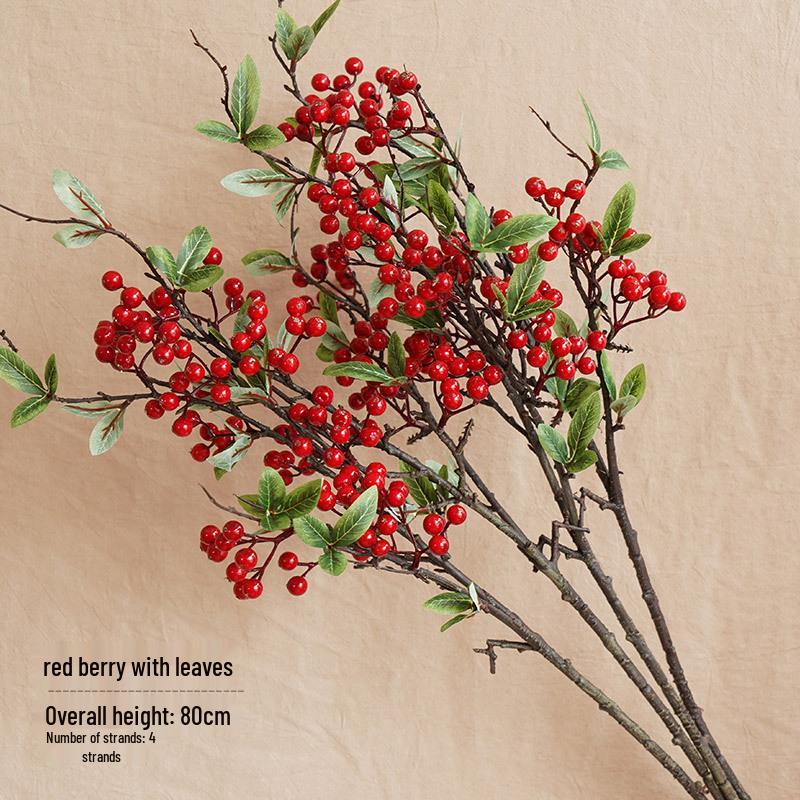 Bionic Dried Flowers: New Year Artificial Persimmon Bouquet, Living Room Decoration & Ornaments