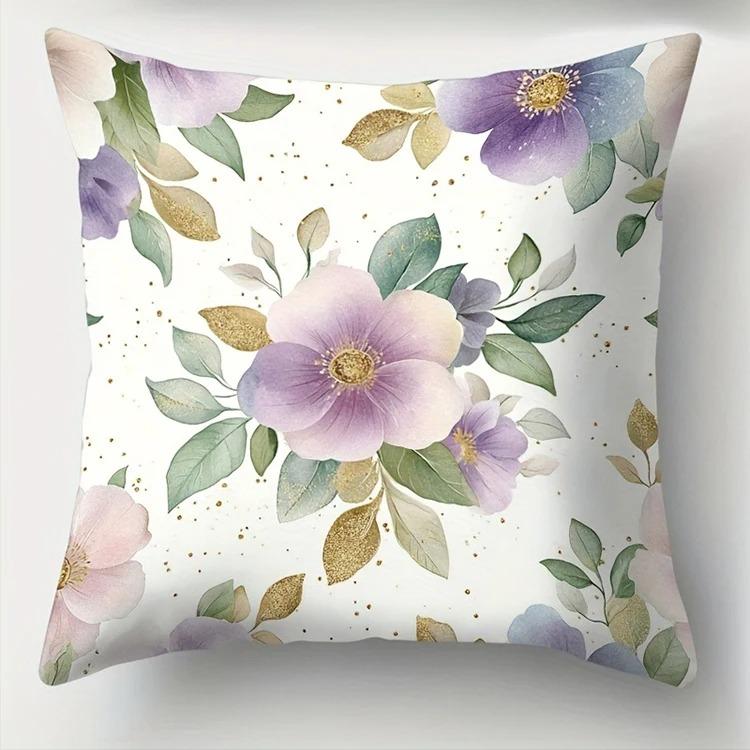 

Домашний Декор Наволочки с Цветочным Узором для Элегантного Декора Наволочка с Узором Подходит для Дивана Спальни Автомобиля 16x16Inch