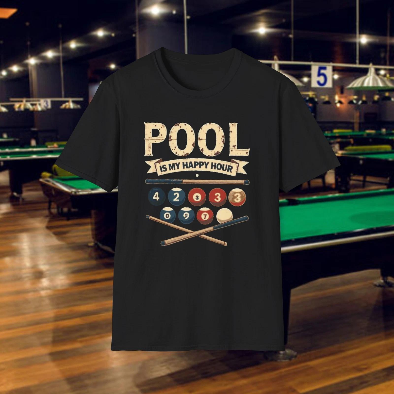 Pool Is My Happy Hour T-Shirt 2XL