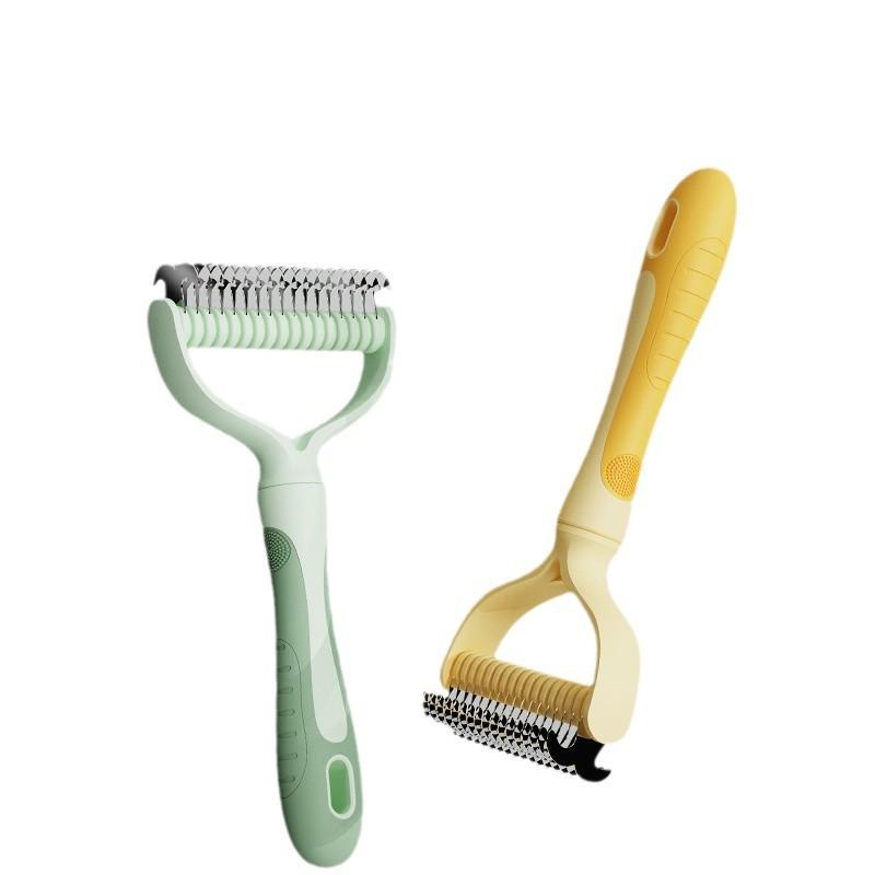 Dog Scratcher Comb Brush Long Hair Open Knots Remove Floating Self Cleaning Puppy Massage Brush Comb Pet Accessories