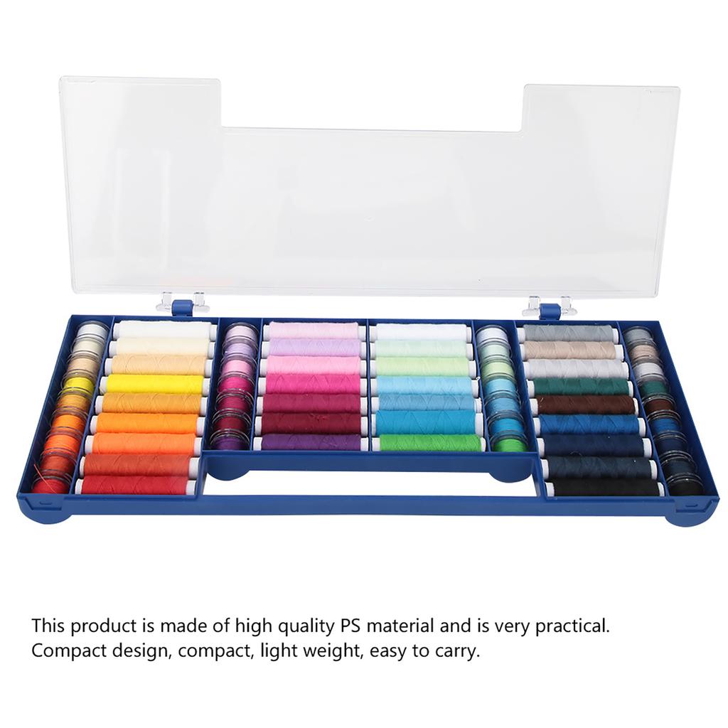 32 Color 64 Sewing Thread Kit Storage Box Sewing Machine Accessories Sewing Tools Kit
