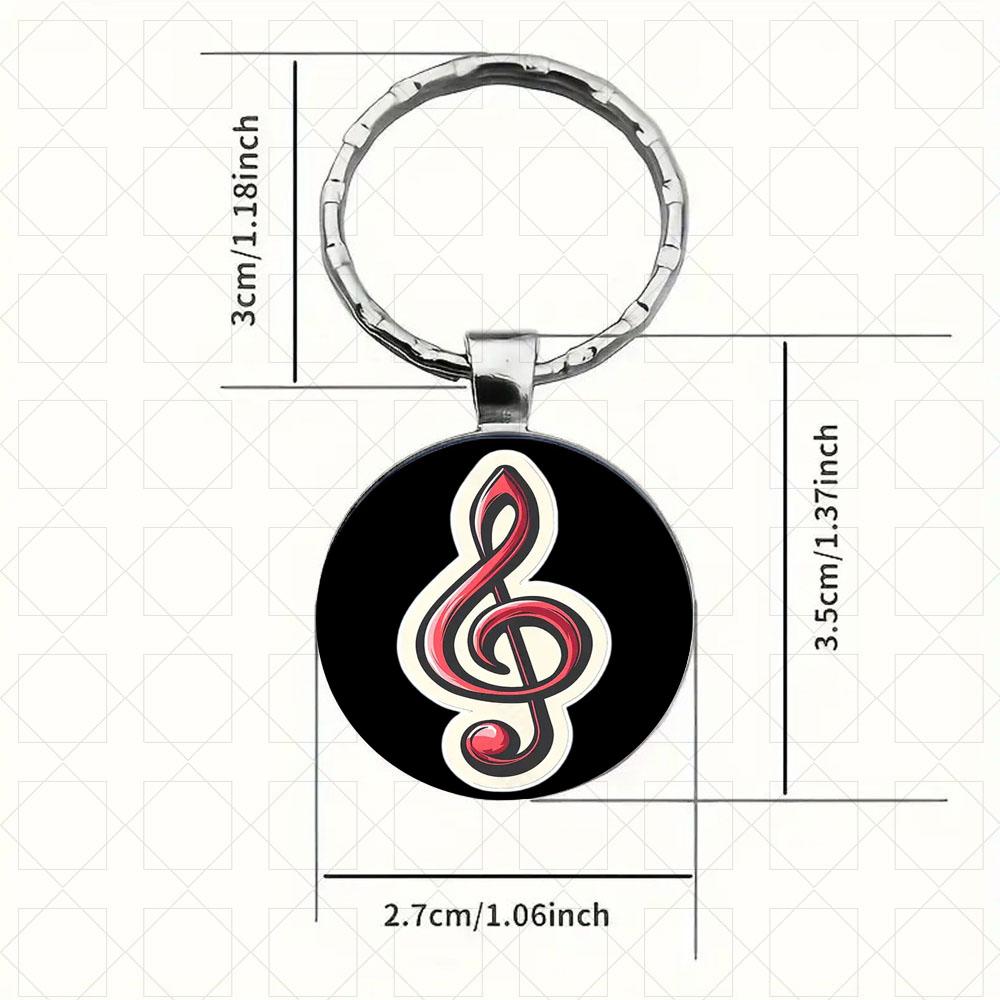 1/2 STÜCK Musikalischer Schlüsselanhänger Langlebige DIY Auto-Schlüsselanhänger-Accessoires, Kreativer Anhänger für Männer & Frauen, Reisende, Souvenir für Liebhaber, Geschenke