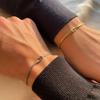 Knoten Schlangenkette Armband aus Edelstahl für Paare Handgefertigtes Knotenarmband Gold Silber Farbe Valentinstags Schmuckgeschenke