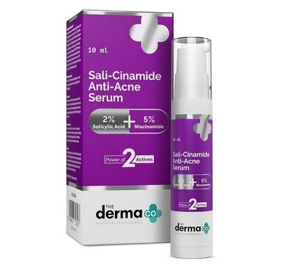 The Derma Co. Sali-Cinamide Anti-Acne Face Serum with 2% Salicylic Acid & 5% Niacinamide for Acne & Acne Marks - 10ml