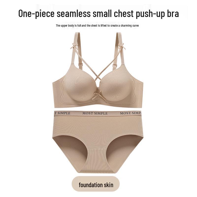 5cm Thickened Wire-free Leopard Print Bra for Enhanced Display and Comfort