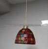 Französischer Glasleuchter im Retro-Stil - Nostalgische Muschel-Lampe für Schlafzimmer, Esstisch oder Tresen