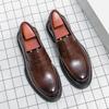 Brogues Style Men Shoes Business Casual Leather Shoes Moccasins Man Flats Shoes