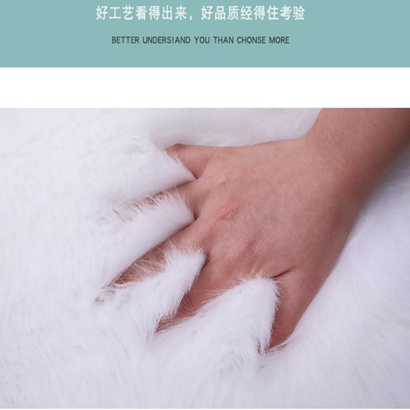 Heart Shaped Carpet Fluffy Round Carpet for Living Room Floor Mats Fluffy Wool Rug Children Bedroom Decorative Fur Area Rugs