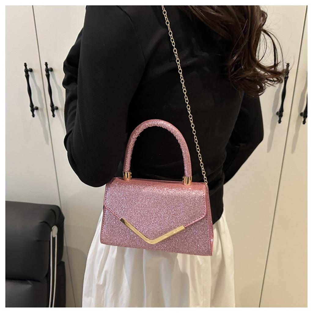 Pure Colour Women Trend Casual Simple Commuter Single Shoulder Crossbody Small Square Bag