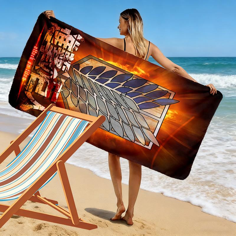 Shadow Reaper: Eternal Battle beach towel beach Portable for travel quick-drying swim towel Absorbent bath towel Outdoor pool towel printing Comfort