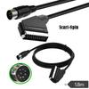 Hohe Leistung SCART 8Pin RGBs Ton Video Leitung Klare Signalübertragung PVC Isolierung
