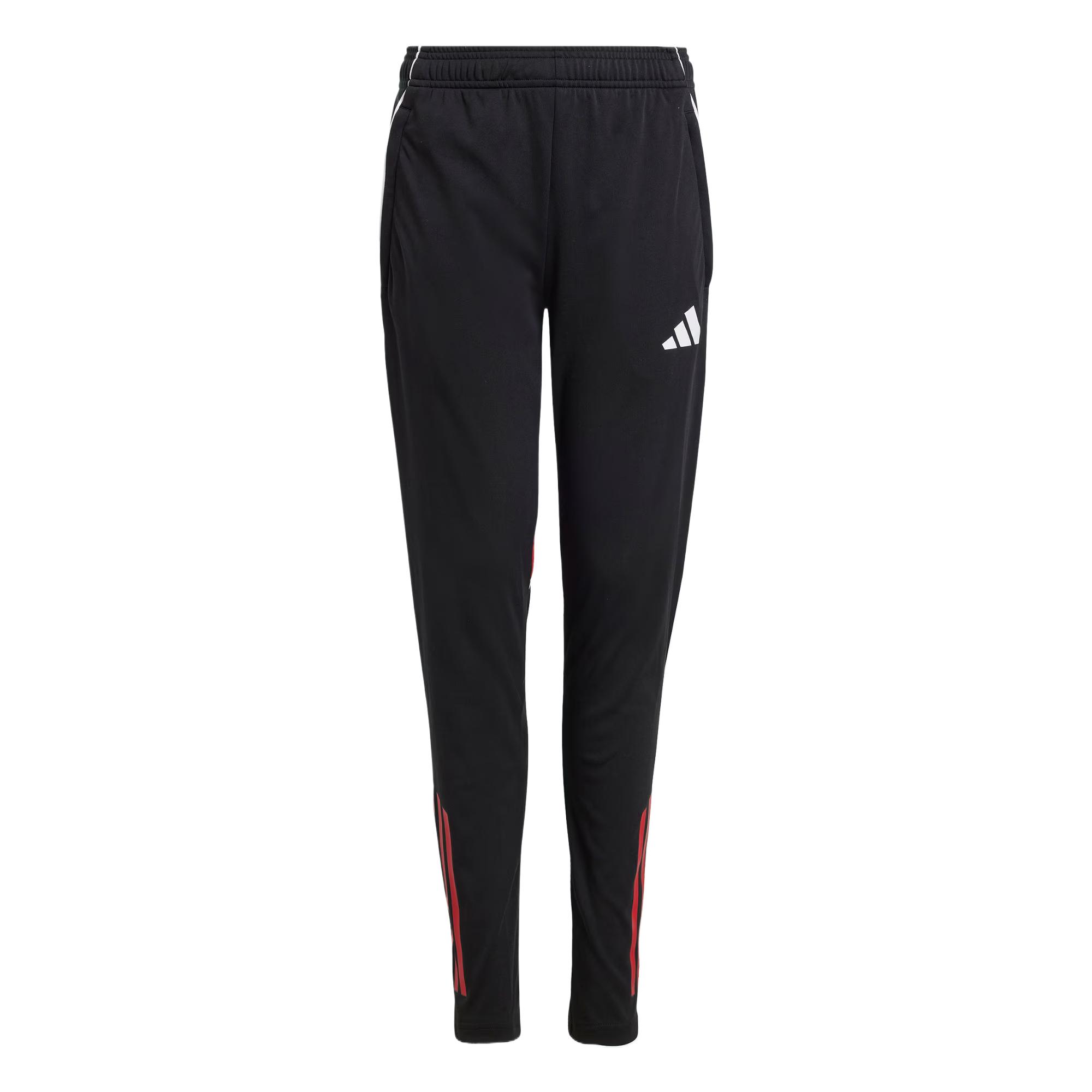 Adidas Moderate Kids Sweatpants Autumn Spring Black/Energy Red JI6499 152
