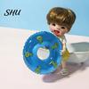 Dollhouse Miniature 2Pcs Swim Ring Realistic Good Sealing PVC Cute Ornaments Mini Doll Swimming Ornament for Gift DIY Materials